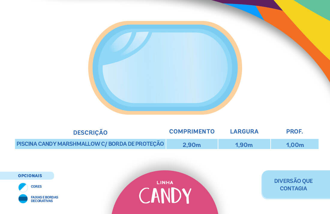 Piscina Linha Candy Marshmallow