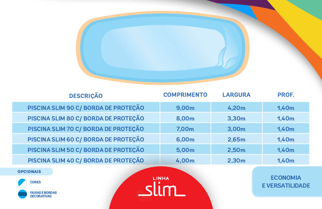 Piscina Linha Slim